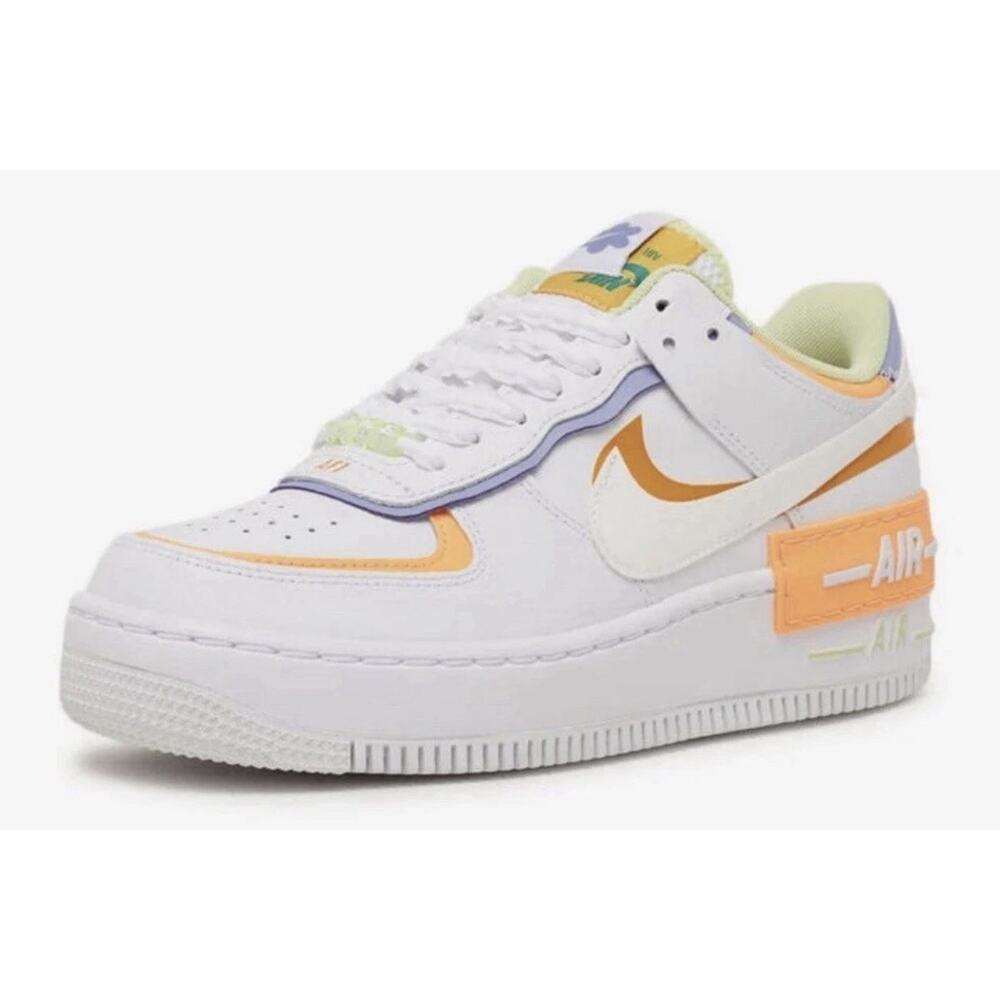 Nike Air Force 1 Shadow White Women’s Size 7.5 2022 DX3718-100 Orange
